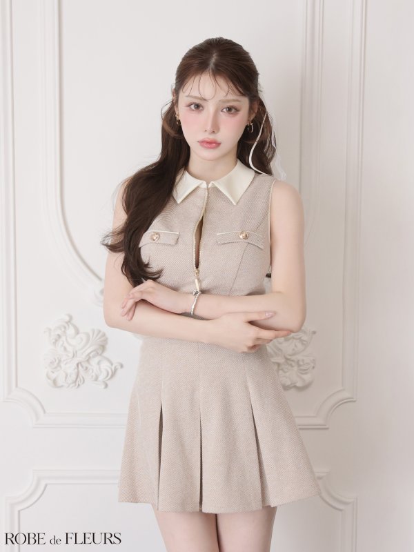 ベージュ　モデル：ももか　身長：156cm　着用サイズ：Sサイズ