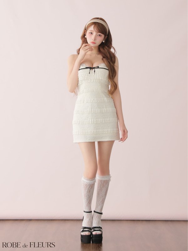 アイボリー　モデル：まみ　身長：161cm　着用サイズ：Sサイズ