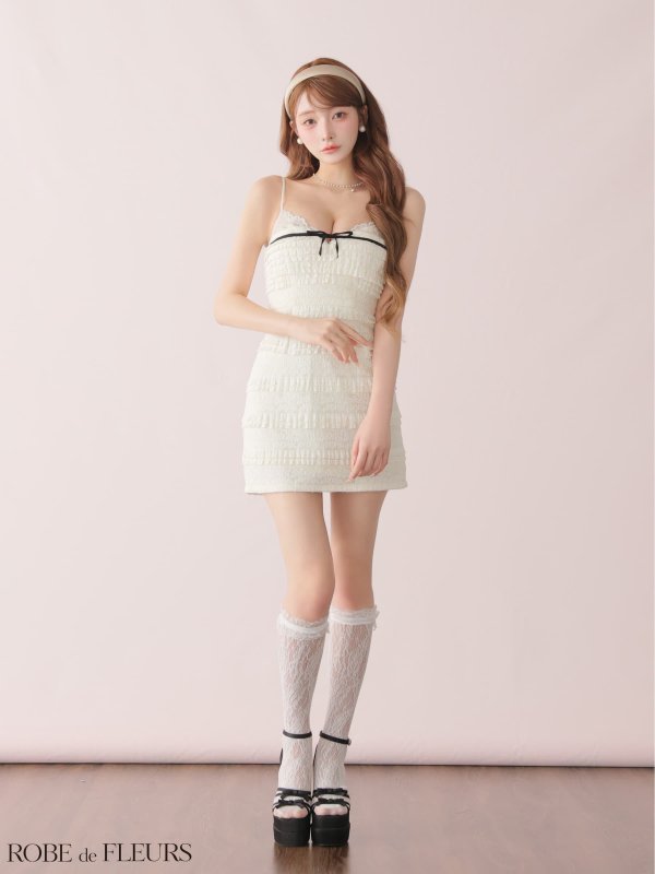 アイボリー　モデル：まみ　身長：161cm　着用サイズ：Sサイズ