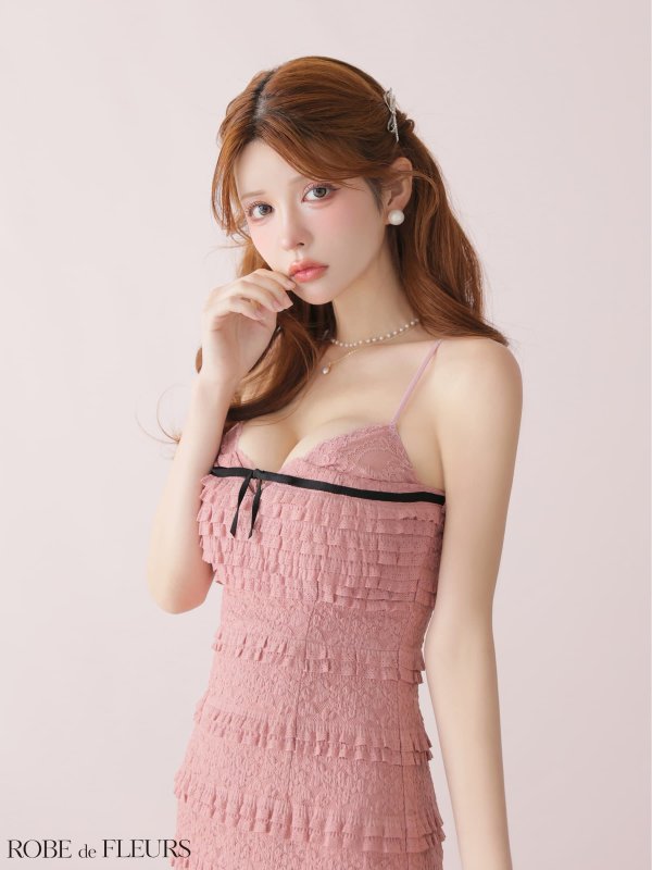 ピンク　モデル：まりん　身長：164cm　着用サイズ：Sサイズ