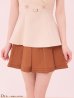 ベージュxブラウン　モデル：ゆめ　身長：160cm　着用サイズ：Sサイズ　
