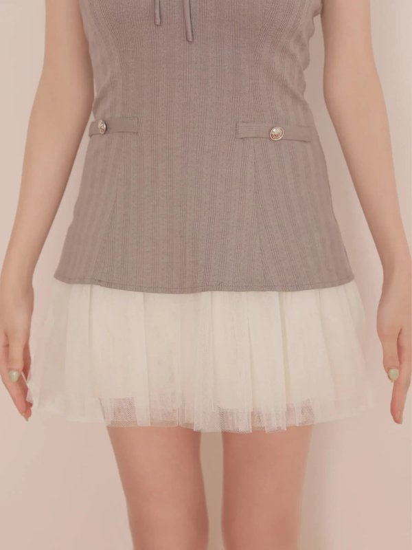 グレー　モデル：咲希　身長：164cm　着用サイズ：Sサイズ