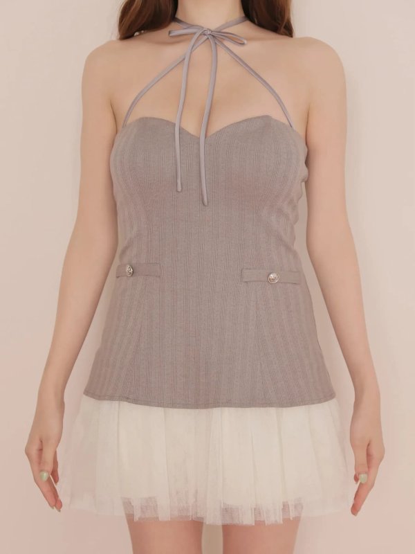 グレー　モデル：咲希　身長：164cm　着用サイズ：Sサイズ