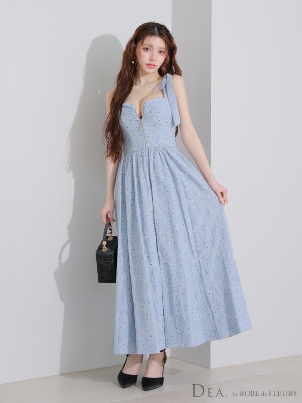 ブルー モデル：ももか　身長：156cm　着用サイズ：Sサイズ