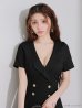 ブラック　モデル：ももか　身長：156cm　着用サイズ：Sサイズ