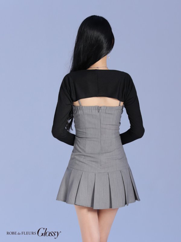 グレー モデル：まおちゃる　身長：158cm　着用サイズ：Sサイズ