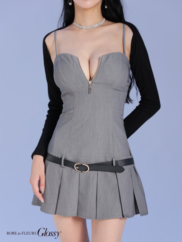 グレー モデル：まおちゃる　身長：158cm　着用サイズ：Sサイズ