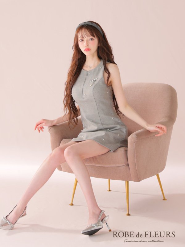 グレー モデル:るい 身長:161cm 着用サイズ:Sサイズ