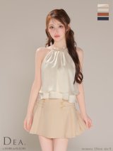 【予約商品/10月下旬発送予定】XSサイズあり【DEA./ディア】シフォン/ レイヤード/ フリル/ セットアップ/ フレア/ ミニドレス/ キャバドレス[OF08]