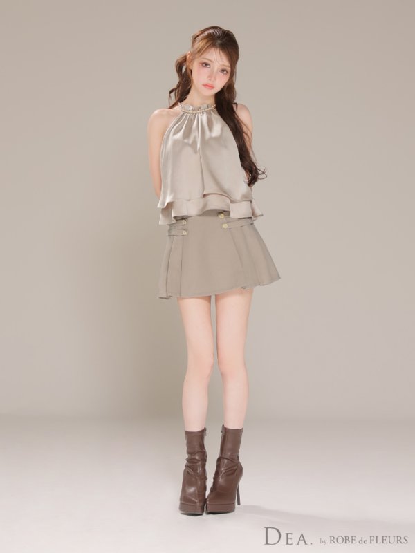 グレージュ モデル：ももか　身長：156cm　着用サイズ：Sサイズ