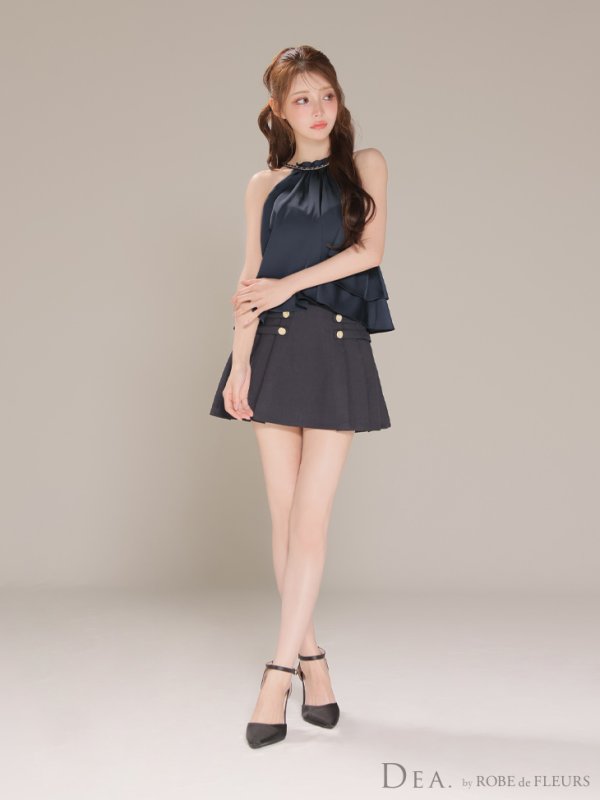 ネイビー モデル：ももか　身長：156cm　着用サイズ：Sサイズ