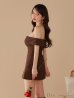 ブラウン　モデル：ゆめ　身長：160cm　着用サイズ：Sサイズ