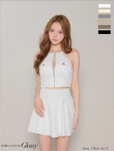 XSサイズあり【Glossy/グロッシー】チェックレース/ ツイル/ セットアップ/ フレア/ ミニドレス/ キャバドレス[OF08]