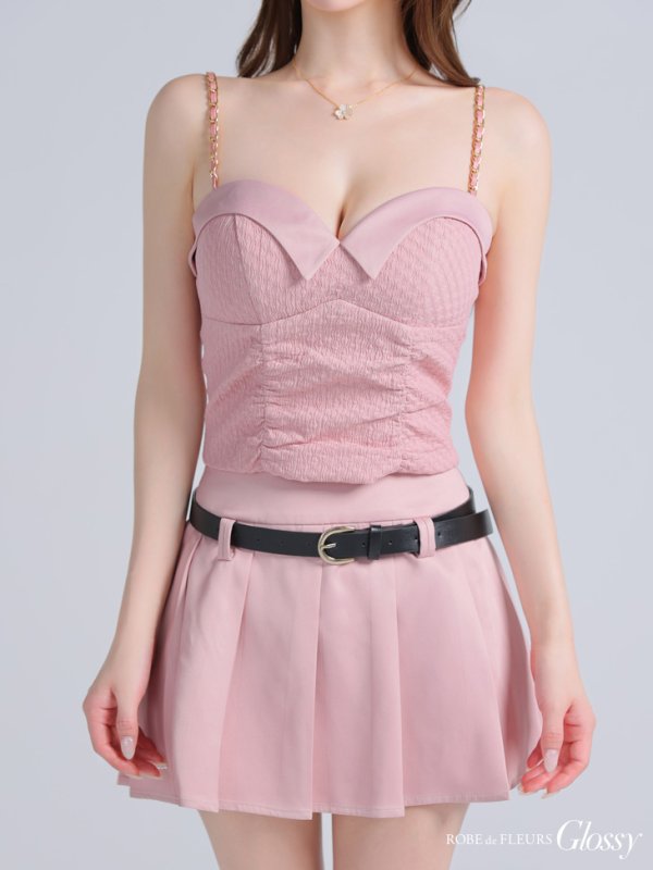 ピンク モデル：ゆめ　身長：160cm　着用サイズ：Sサイズ