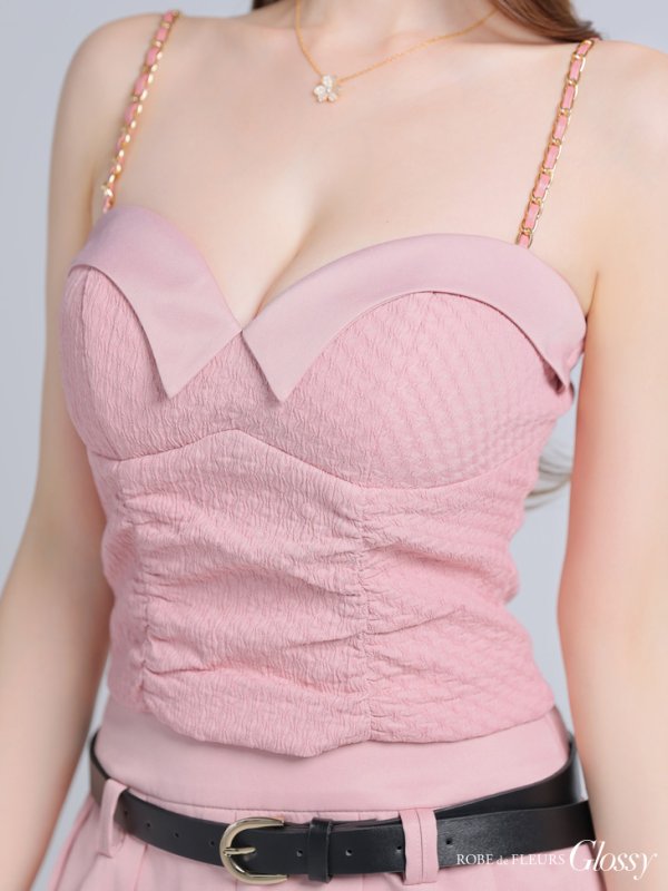 ピンク モデル：ゆめ　身長：160cm　着用サイズ：Sサイズ