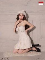 【予約商品/11月中旬発送予定】XSサイズあり【ANIER./アニエル】【ROBE de FLEURS/ローブドフルール】Sparkling Ribbon Bear Dress Santa/ スパークリング/ リボン/ ベア/ サンタ/ ミニドレス/ キャバドレス[OF02]