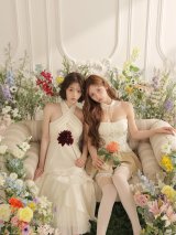【予約商品/7月中旬発送予定】XS-Lサイズあり【ROBE de FLEURS/ローブドフルール】Cherie dot corset mini dress/ Divine flow halter long dress/ レース/ ホルターネック/ フリル/ ティアード/ ミディアムドレス/ ミニドレス/ キャバドレス[OF08]
