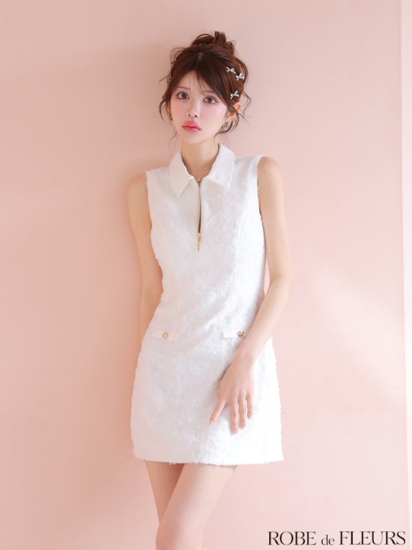 ホワイト　モデル：まりん　身長：164cm　着用サイズ：Sサイズ