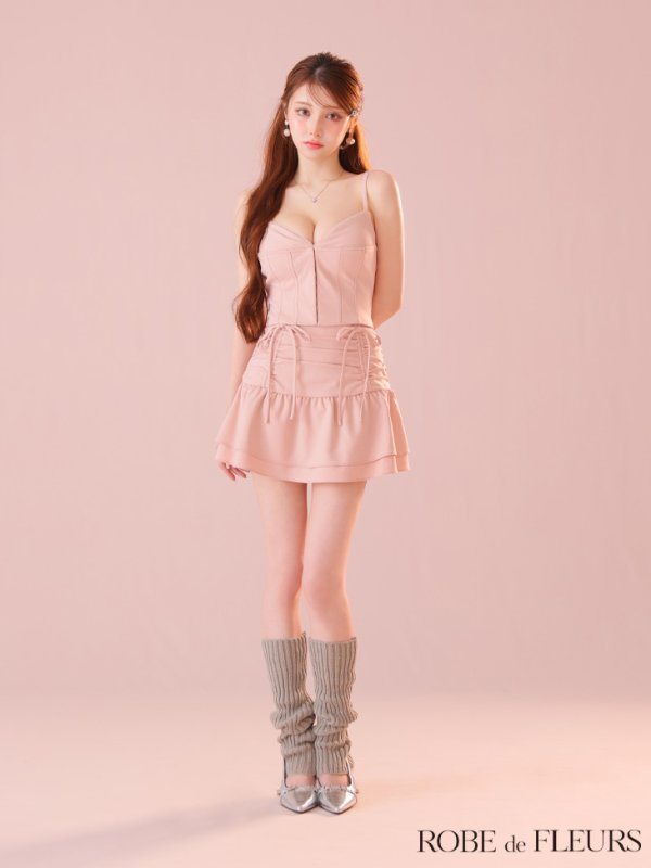 ピンク モデル：ももか　身長：156cm　着用サイズ：Sサイズ