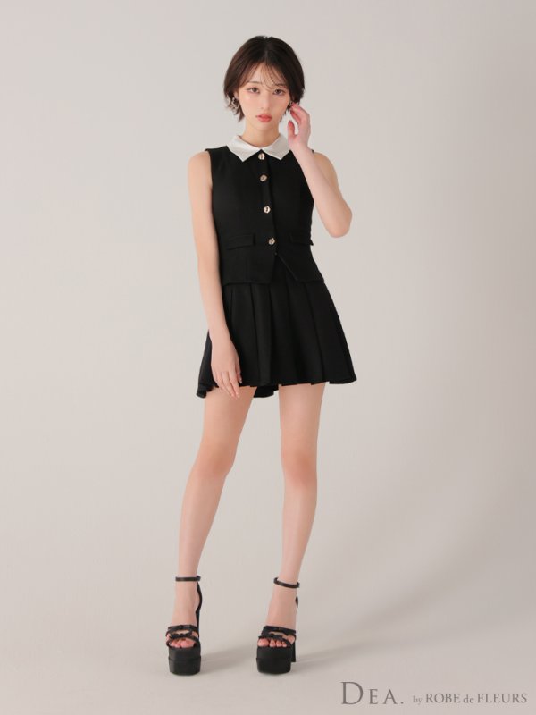 ブラック　モデル：りこ　身長：156cm　着用サイズ：Sサイズ