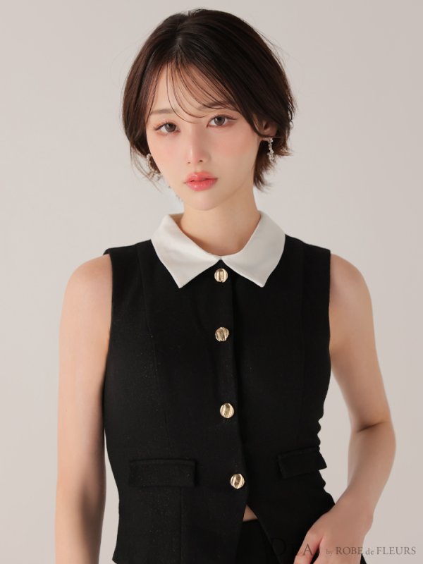 ブラック　モデル：りこ　身長：156cm　着用サイズ：Sサイズ