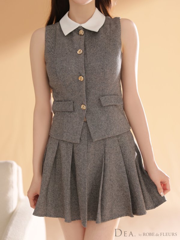 チャコールグレー　モデル：ももか　身長：156cm　着用サイズ：Sサイズ