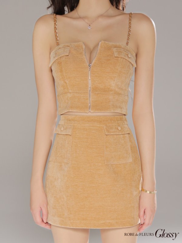 キャメル　モデル：ハニ　身長：162cm　着用サイズ：Sサイズ