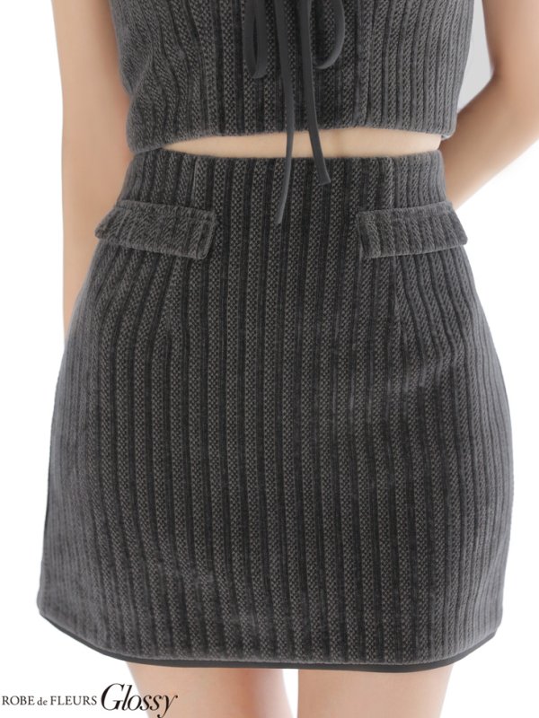 グレー　モデル：まおちゃる　身長：158cm　着用サイズ：Sサイズ