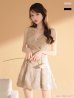 ベージュ モデル：ゆめ　身長：160cm　着用サイズ：Sサイズ