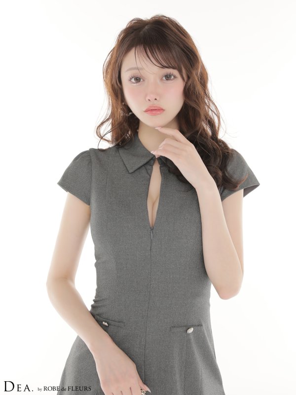 グレー　モデル：羽澄まり　身長：158cm　着用サイズ：Sサイズ