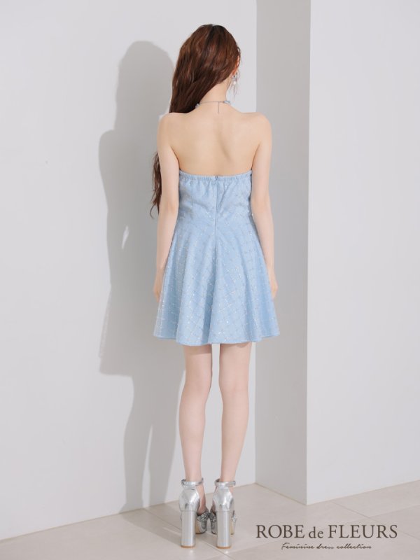 ブルー モデル：ももか　身長：156cm　着用サイズ：Sサイズ