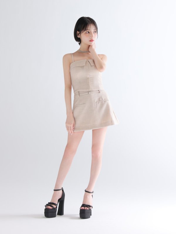 アイボリー モデル：りこ　身長：156cm　着用サイズ：Sサイズ