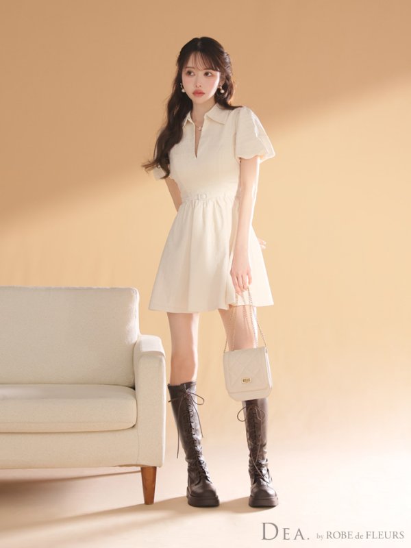 アイボリー モデル:ゆめ 身長:160cm 着用サイズ:Sサイズ