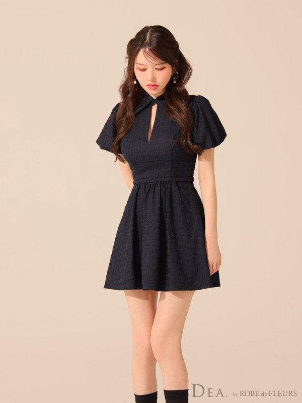 ネイビー モデル:ゆめ 身長:160cm 着用サイズ:Sサイズ