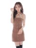 ブラウン モデル：らいか　身長：163cm　着用サイズ：Sサイズ