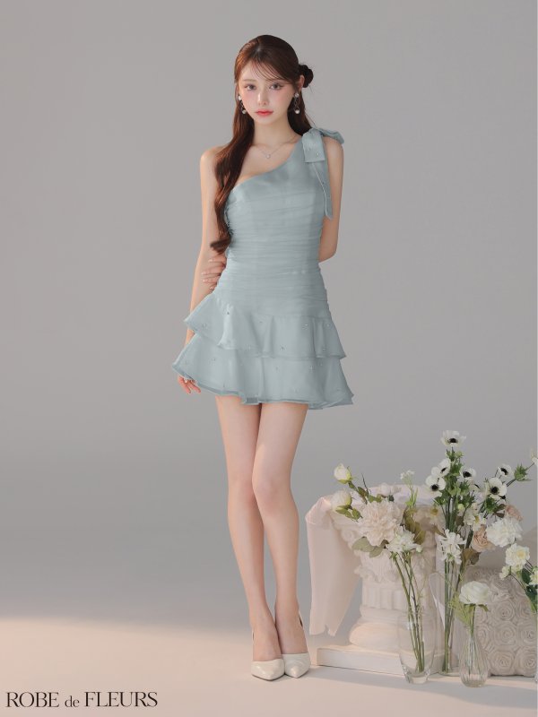 ブルーグレー モデル：ももか　身長：156cm　着用サイズ：Sサイズ