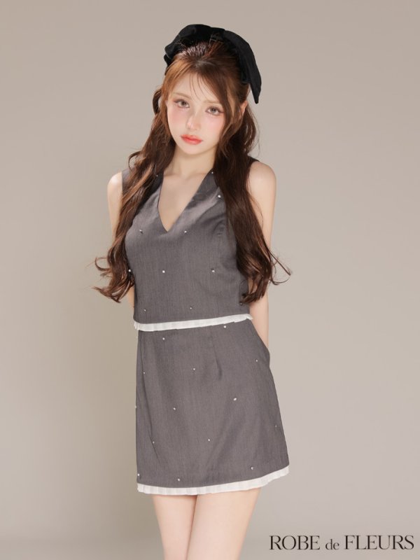 グレー　モデル：ももか　身長：156cm　着用サイズ：Sサイズ