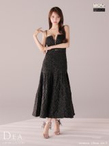 【予約商品/9月下旬発送予定】Lサイズあり【DEA./ディア】ドット/ ジャガード/ マーメイド/ ロング/ ワンピース/ ミモレ丈/ マキシ丈/ ミディアムドレス/ キャバドレス long[OF08]