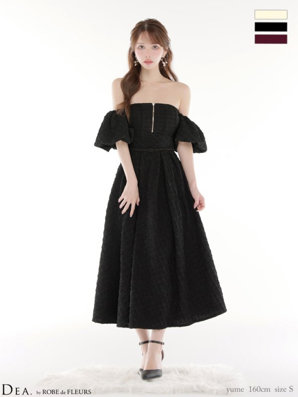 ブラック モデル：ゆめ　身長：160cm　着用サイズ：Sサイズ