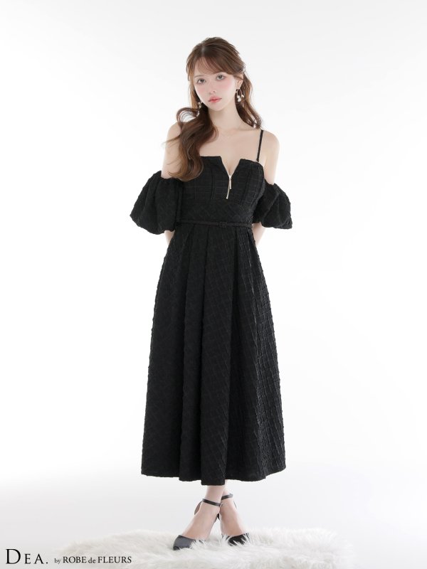 ブラック モデル：ゆめ　身長：160cm　着用サイズ：Sサイズ