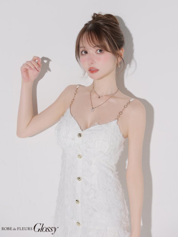 ホワイト　モデル：ゆめ　身長：160cm　着用サイズ：Sサイズ