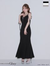 【Glossy/グロッシー】シアー/ ドッキング/ フロントジップ/ マーメイド/ ロング/ キャバドレスlong[OF08]