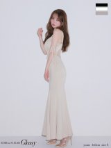 XSサイズあり【Glossy/グロッシー】シアー/ ドッキング/ フロントジップ/チュール/ キャミソール/ マーメイド/ ロングドレス/ キャバドレスlong[OF08]