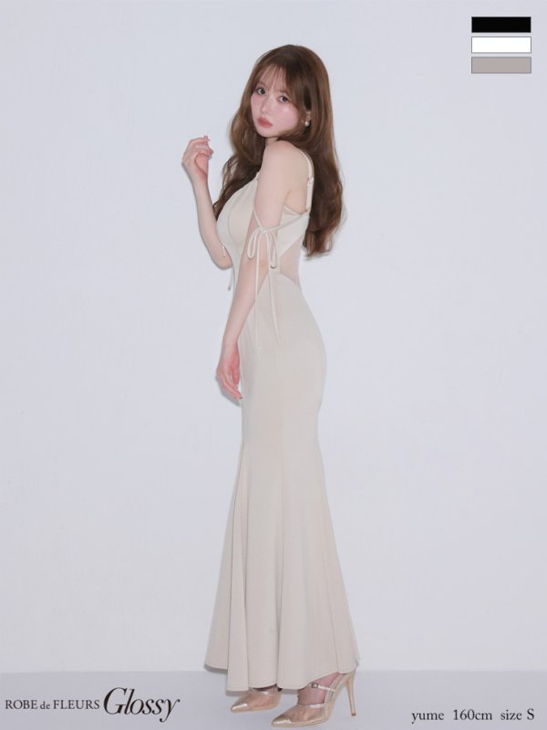 ベージュ　モデル：ゆめ　身長：160cm　着用サイズ：Sサイズ