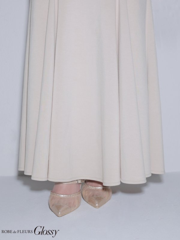 ベージュ　モデル：ゆめ　身長：160cm　着用サイズ：Sサイズ