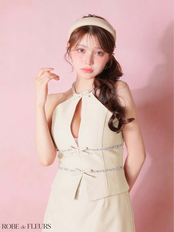 アイボリー モデル：ももか　身長：156cm　着用サイズ：Sサイズ