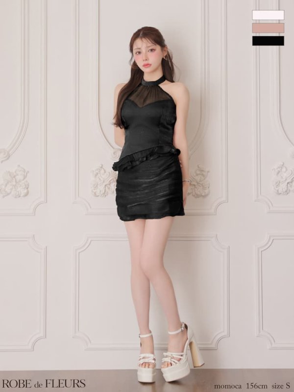 ブラック　モデル：ももか　身長：156cm　着用サイズ：Sサイズ