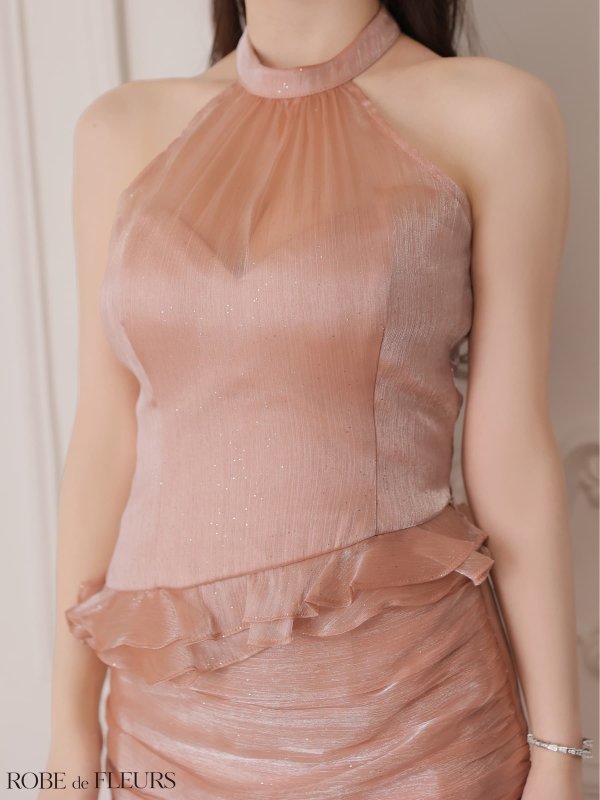 ピンクベージュ　モデル：ももか　身長：156cm　着用サイズ：Sサイズ