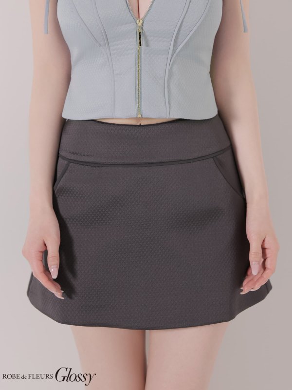 ブルーxグレー　モデル：ゆめ　身長：160cm　着用サイズ：Sサイズ