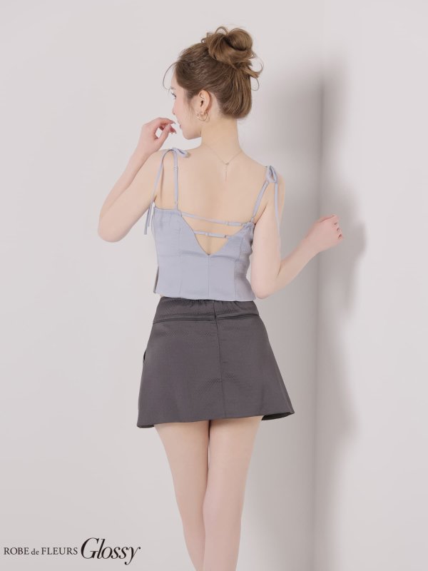 ブルーxグレー　モデル：ゆめ　身長：160cm　着用サイズ：Sサイズ